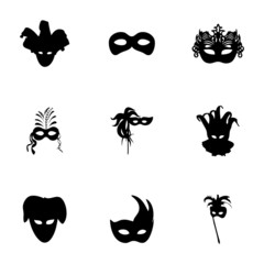 Vector carnival icons set