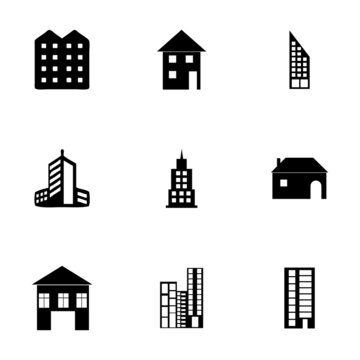 Vector building icons set