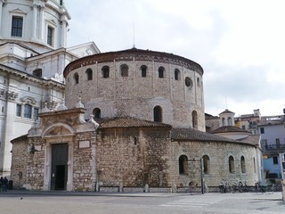 Fototapeta na wymiar The old dome of Brescia in Italy