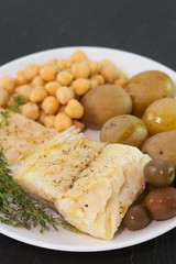 cod fish with vegetables