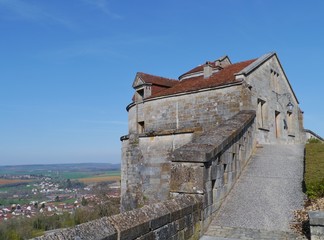 Tower of the city wall in Langres in France