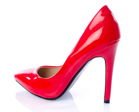 Red stiletto shoe