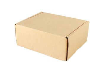 Paper Box Closed isolated on white background