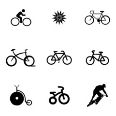 Vector bicycle icons set - 73783431