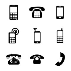 Vector telephone icons set - 73783667