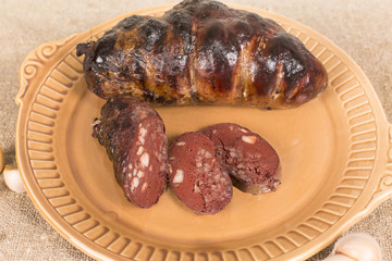 Ukrainian sausage from the blood