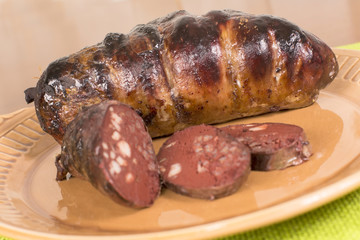Ukrainian sausage from the blood