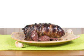 Ukrainian sausage from the blood