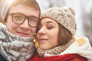 Dates in winterwear