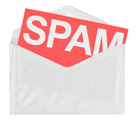 Envelope with spam