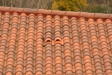 salida de ventilacion en un tejado