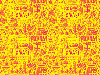 Obraz premium seamless christmas pattern