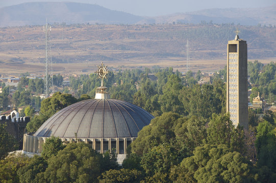 Dome of the Church of Our Lady Mary of Zion, Aksum, Ethiopia.