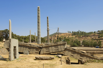 UNESCO World Heritage obelisks of Aksum, Ethiopia