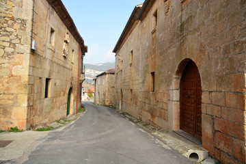 calle de un pueblo tipico (pesquera de ebro)