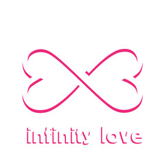 Vector sign infinity love