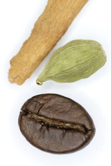 Coffee, cardamom and cinnamon