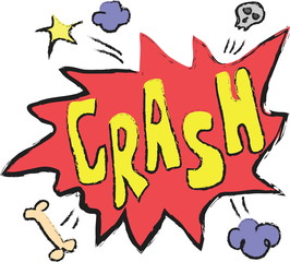 cartoon - crash (comic book element)