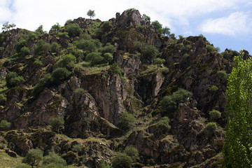 Rocky mountain. Landscape. Tajikistan