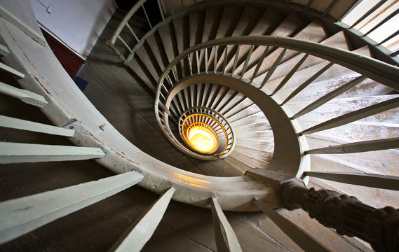 Beautiful staircase in Riga