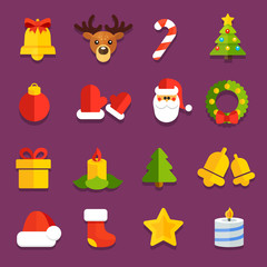 NewYearFlatIcons