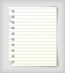 Obraz premium Small note paper sheet