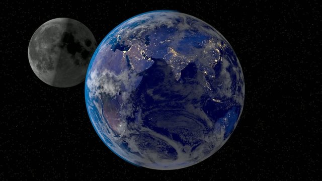 Mond Erde