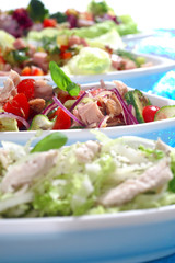 Colorful salad with tuna