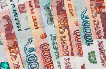 Money Russian banknotes dignity five thousand and thousand ruble