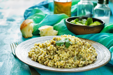 bulgur with meat