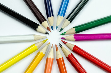 Naklejka premium Color pencils