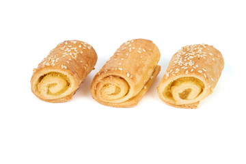Three rolls with jam