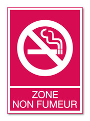 Panneau zone non fumeur.