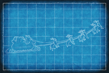 Blueprint Santa Claus sleight