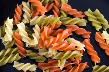 Italian pasta color - fusilli