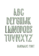 Vintage alphabetic fonts
