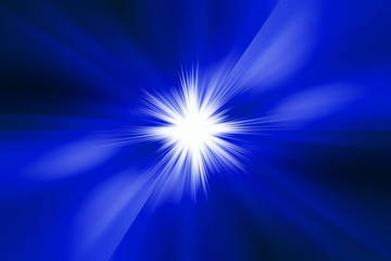 starburst blue abstract background