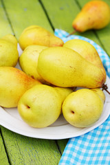 juicy, organic pears