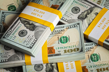 Background of new 100 US dollars 2013 bills