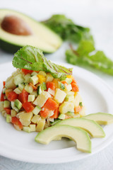 salad with avocado