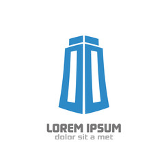 Sample logo building company. Vector.