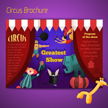 Circus performance brochure