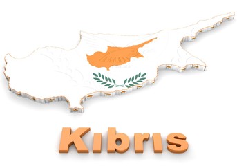 Map illustration of Cyprus