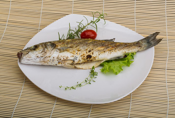 Grilled seabass