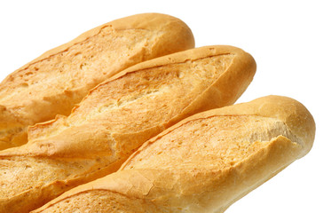 Three French baguette