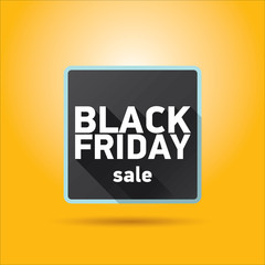 Black Friday sales tag. vector illustration