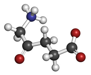 d-aminolevulinic acid (ALA) drug molecule. 