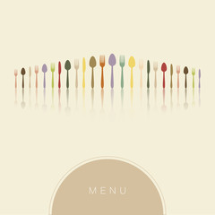 Menu mezzaluna riflesso