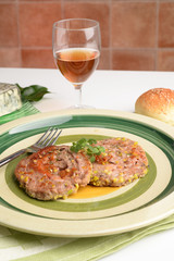 girelle di macinato Con prosciutto,formaggio e pistaccho
