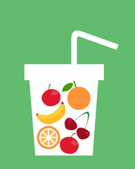Fruit juice. Healthy lifestyle